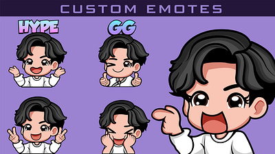 Custom Emotes For Twitch Discord and Your Channels custom emotes design designer emotes gaming graphic design illustration logo twitch twitch emotes