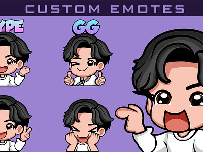 Custom Emotes For Twitch Discord and Your Channels custom emotes design designer emotes gaming graphic design illustration logo twitch twitch emotes