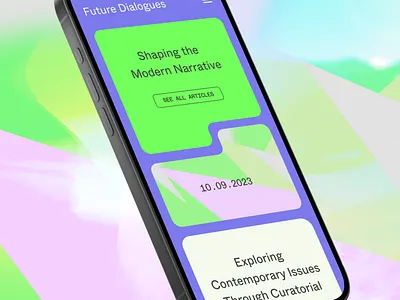 Future Dialogues branding graphic design ui