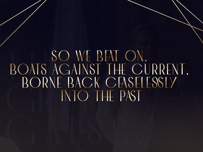 The Great Gatsby design figma graphic design illustration quote typography
