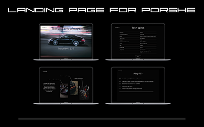 I made a fan landing page for porshe ui
