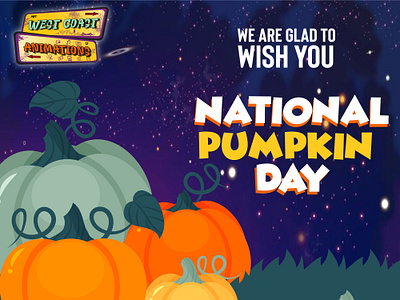 Happy National Pumpkin Day branding ctive design happy illustration instagram logo national pumpkin day pattern pumpkin pumpkin day social trend trending vector