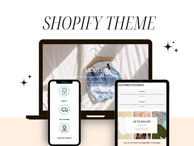 Shopify theme « K.Clothes branding graphic design logo shopify theme website design
