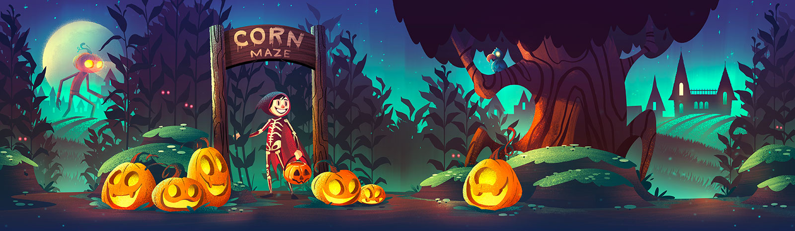 Nerdy Nuts Halloween Label branding illustration ocs orlin culture shop package design retro vintage