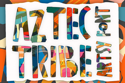 Aztec Tribe Font cartoon comic design display font font font design graphic graphic design hand drawn font hand drawn type hand lettering handwritten headline lettering logotype text type design typeface typeface design typography