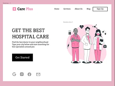 DOCTORS branding graphic design ui