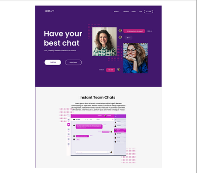 Chat App branding graphic design ui