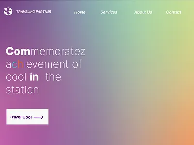 Traveling graphic design ui