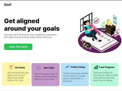 Goals graphic design ui