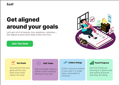 Goals graphic design ui