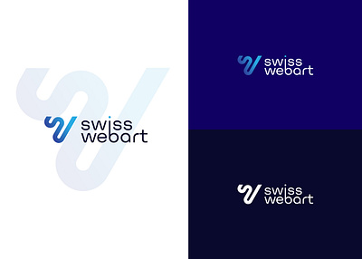 Swiss Webart Logo branding design graphic design illustration logo logo design logodesign logotype vector
