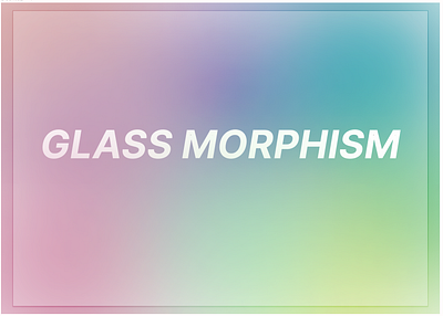 Glass morphism 3d graphic design