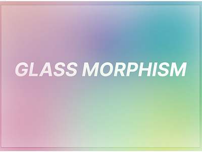 Glass morphism 3d graphic design