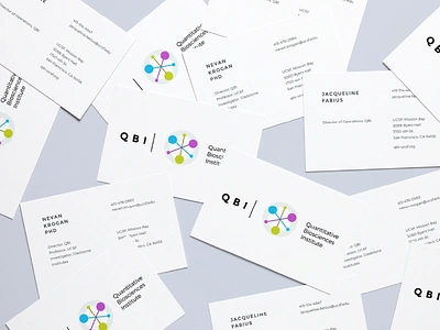 QBI / UCSF - Branding biotech branding cellular logo medical qbi research stationery typography ucsf visual design