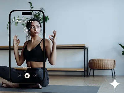 Yoga Concept app design graphic design illustration ui ux vector