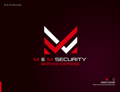 M & M Security Service Logo | MM Logo design | DesignoFly brand identity branding m m logo design m m security logo mm band logo mm business logo security service logo