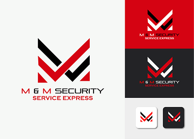 M & M Security Service Logo | MM Logo design | DesignoFly brand identity branding m m logo design m m security logo mm band logo mm business logo security service logo