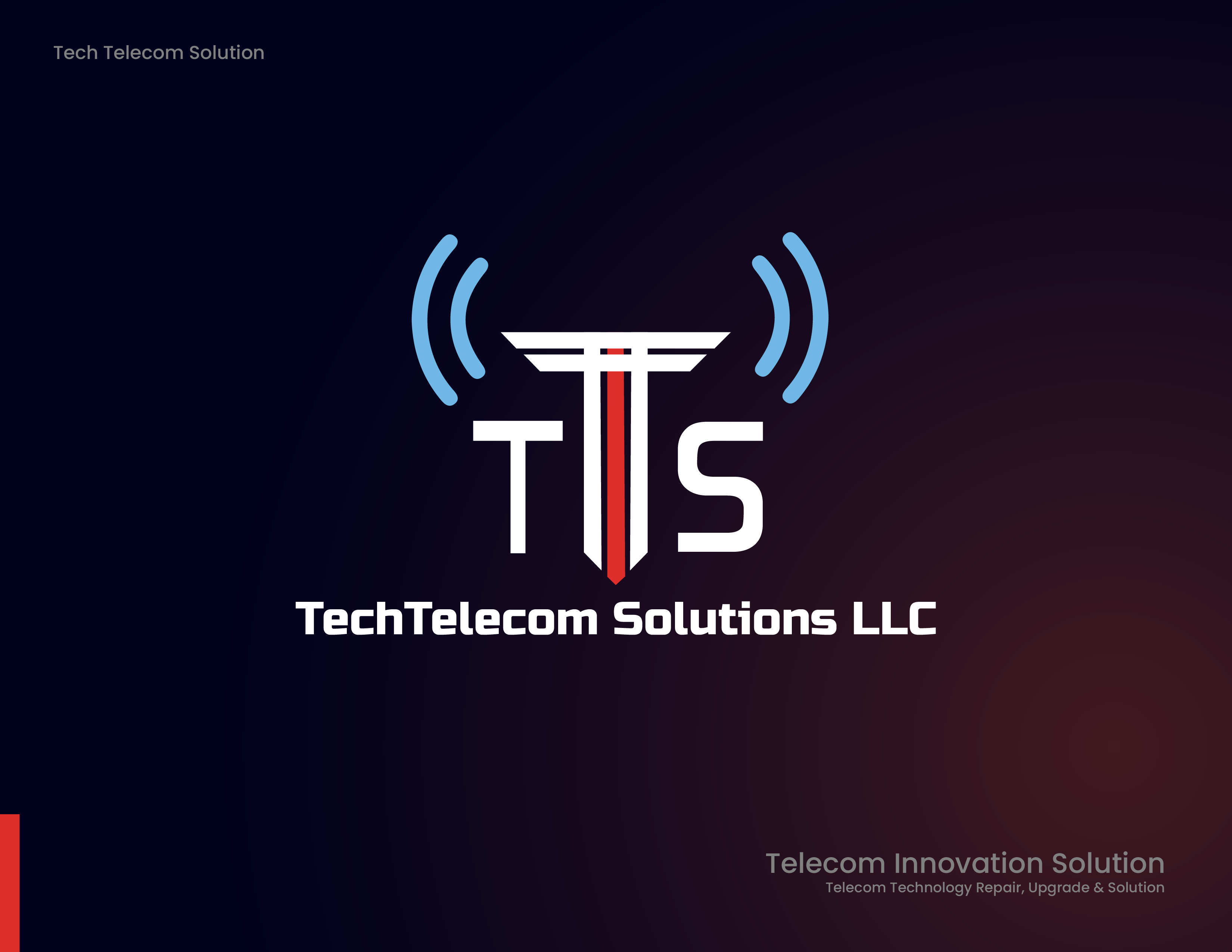 Tech Telecom Solution LLC | TTS Tower Logo design | DesignoFly brand identity branding bright logo design designofly graphic design illustration logo modern logo radio tower logo t tower logo tech telecom logo tech telecom solution llc tower logo tts tts logo tts tower ui