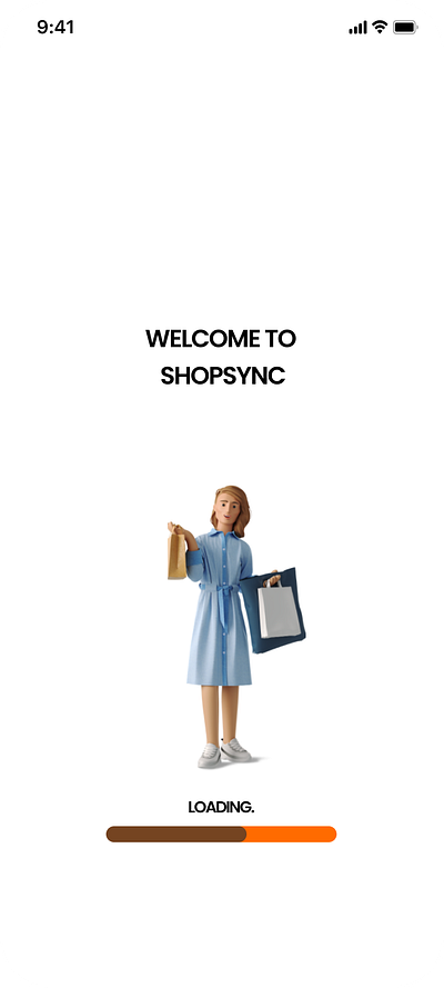 E-COMMERCE MOBILE APP SPLASH SCREEN 3d animation branding graphic design logo ui