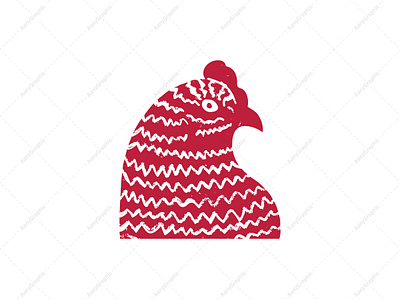 Red Hen Logo branding chicken cock food hen illustration logo logodesign meat restaurant rooster