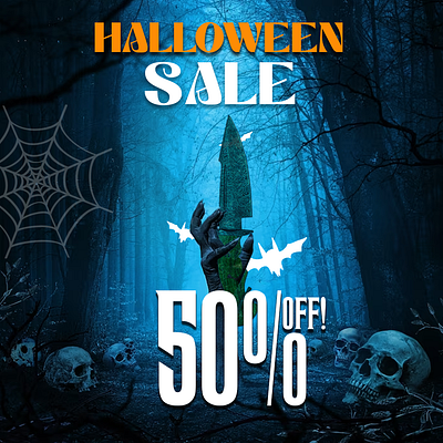 Louis Martin Custom Knives Halloween Sale: Slash Prices in Half animation branding graphic design logo motion graphics