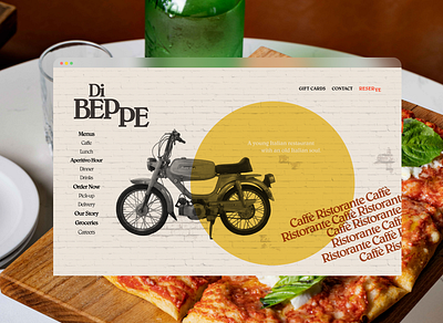 DiBeppe Website restaurant web design