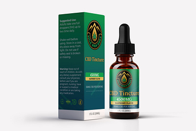 CBD Tincture Oil Label Design bottle design branding cbd oil label cbd packaging hemp label labeldesign packaging product label