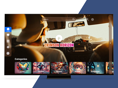 TV app cinematicadventure dailyui entertainment entertainmentredefined streaming tvapp uichallenge userexperience watchlistwonderland