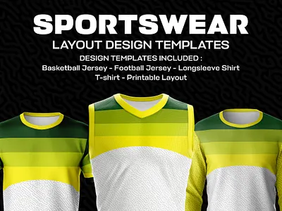 YELLOW STRIPES ABSTRACT SPORTY JERSEY DESIGN print