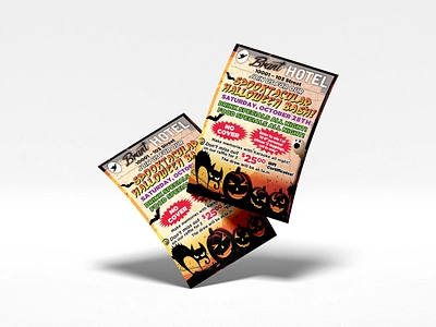 Spooky Poster | Halloween Flyer | Handout banner bat branding cartoon cat design flyer halloween handout horror illustration invitation logo october party poster pumpkin retro spooky ui