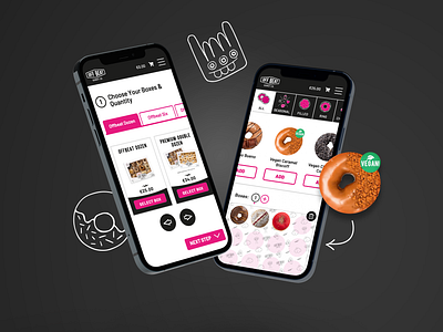 Offbeat Donuts - Food & Beverage eCommerce Mobile Design branding donuts ecommerce ui ux webdesign website