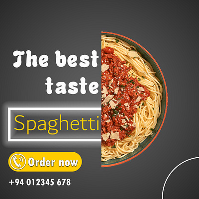 The best taste animation branding design drinks foods graphic design order photoshop restaurant socai social media post spaghetti taste