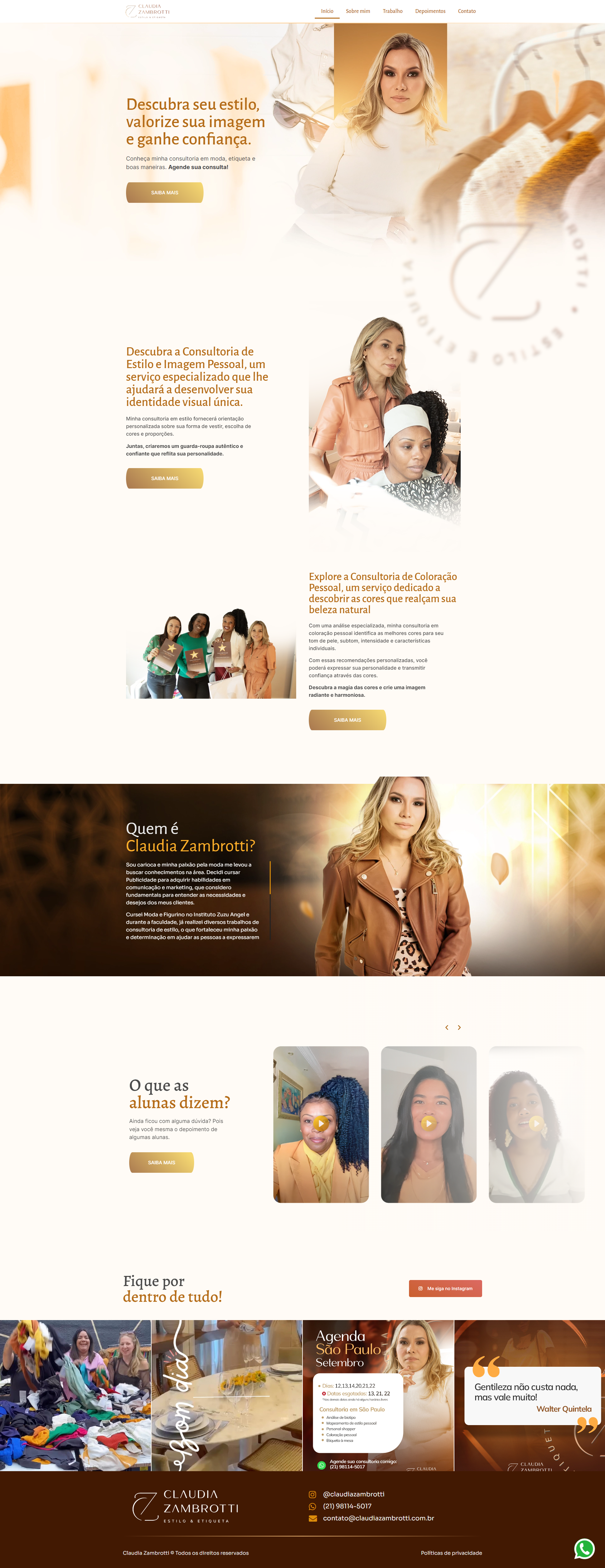 Website - Landing Page | Fashion Style design elementor fashion figma landing page moda photoshop uiux web design website wordpress