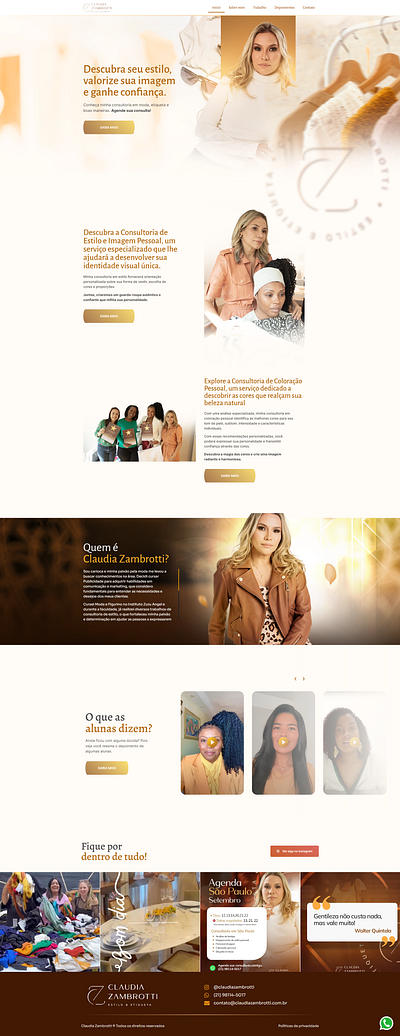 Website - Landing Page | Fashion Style design elementor fashion figma landing page moda photoshop uiux web design website wordpress