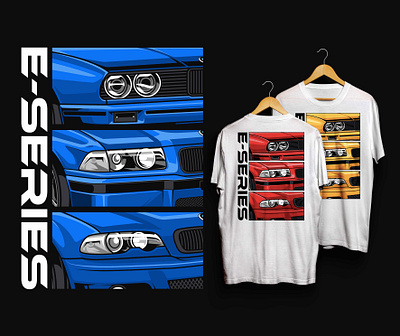 BMW E-Series car poster car tshirt