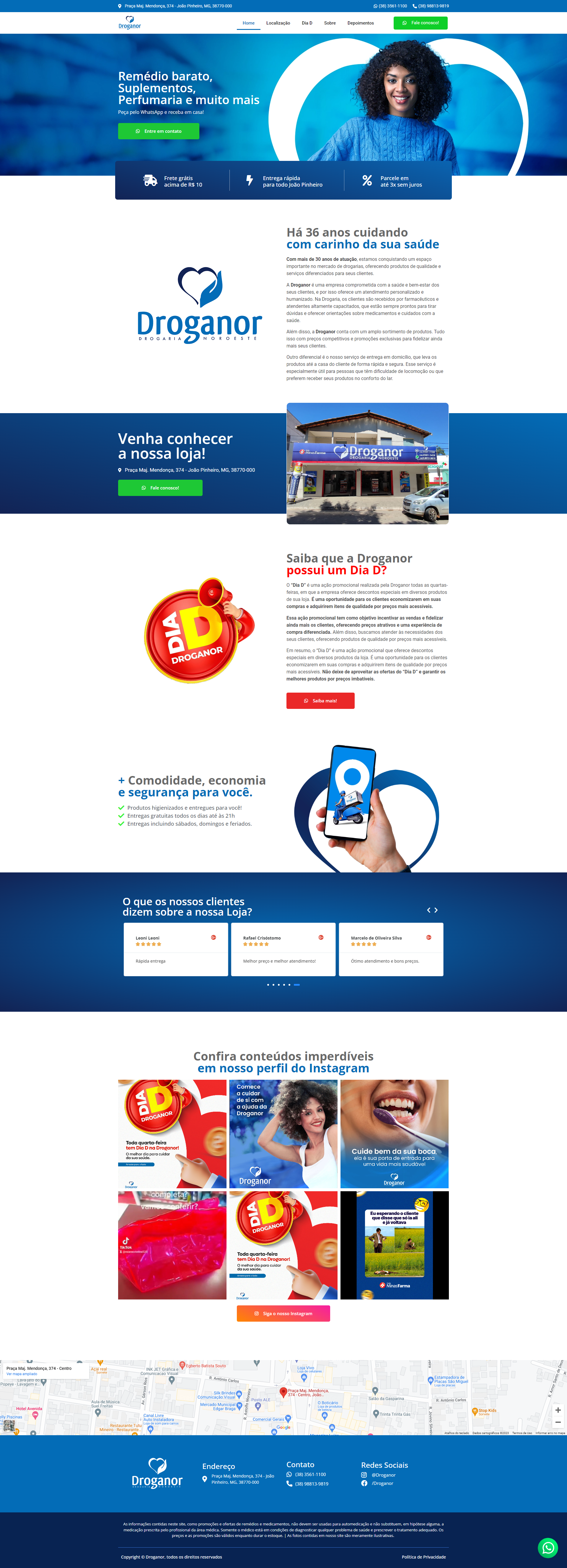 Landing Page - Drugstore design drugstore elementor figma graphic design landing page photoshop sales page site uiux web design website wordpress