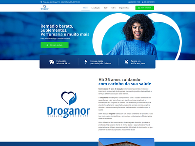 Landing Page - Drugstore design drugstore elementor figma graphic design landing page photoshop sales page site uiux web design website wordpress