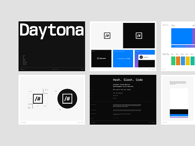 Daytona - core guidelines brand branding developer doc ducumentation monospace visual identity