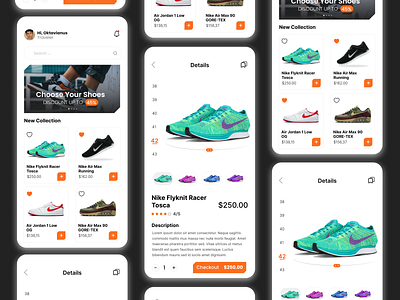 Shoes App app figma graphic design illustration ui ui u ux