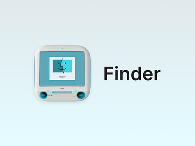 Finder IOS - App icon redesign concept #40 app branding design graphic design illustration logo typography ui ux vector