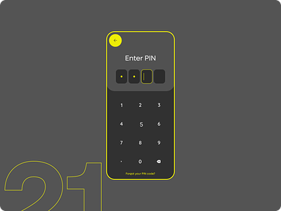 DailyUI #21 - Security Pin 90 days of ui enter pin pin code