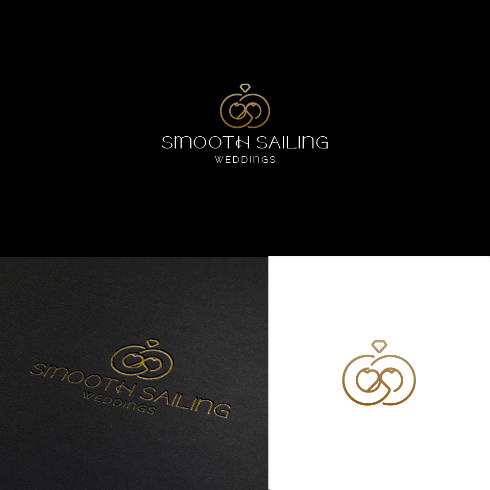 Logo Concept - Smooth Saling Weddings branding graphic design logo