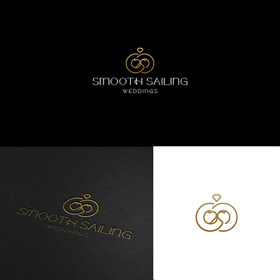 Logo Concept - Smooth Saling Weddings branding graphic design logo