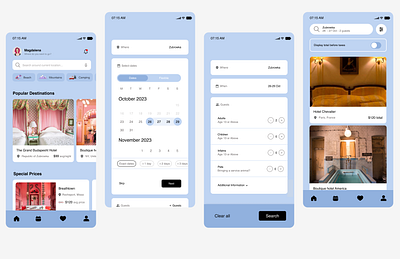 Hotel Design Based on Wes Anderson Movies uiux hoteldesign wesanderson