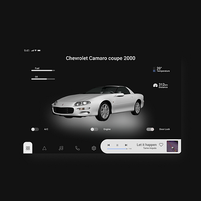 #DailyUI 34 - Car Interface app branding design graphic design illustration logo typography ui ux vector