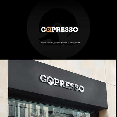 Logo Concept - Gopresso branding graphic design logo