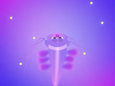 Motiontober 2023 - Jour 1: Fluide 2d animation character animation character design fish loop motion design motion graphics water