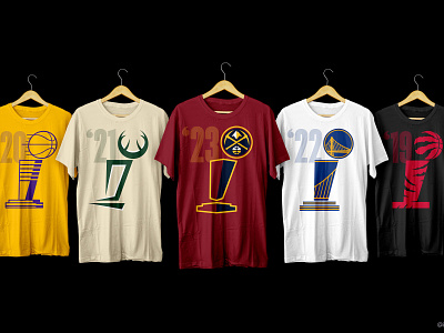 NBA Champs Editions basketball bucks champion denver design golden state graphic graphic design lakers los angeles milwaukee nba nuggets raptors toronto trophy warriors