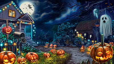 Halloween themed background for the slot game "Trick or Sweet" background background art background design background illustration background image background picture gambling gambling art gambling design game art game design graphic design halloween background halloween illustration illustration design slot illustration