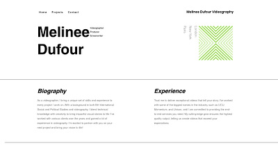 Portfolio Website Design clean minimalistic portfolio ui ux website wix